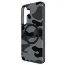 Forcell F-Protect Levels Samsung Galaxy S25 ütésálló MagSafe tok, Camo, fekete-szürke