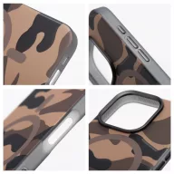   Forcell F-Protect Levels Samsung Galaxy S25 ütésálló MagSafe tok, Camo, barna-szürke