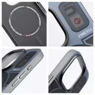   Forcell F-Protect Levels Samsung Galaxy S25 ütésálló MagSafe tok, Cyber, kék-szürke