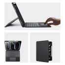 Dux Ducis DK iPad Pro 13 (2024 / 2025) kihajtható tok vezeték nélküli billentyűzettel, fekete