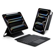  Dux Ducis DK iPad Pro 11 (2024 / 2025) kihajtható tok vezeték nélküli billentyűzettel, fekete