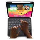 Dux Ducis DK iPad Pro 11 (2024 / 2025) kihajtható tok vezeték nélküli billentyűzettel, fekete