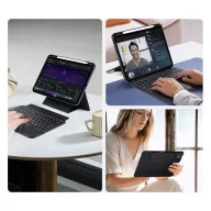   Dux Ducis DK iPad Pro 11 (2024 / 2025) kihajtható tok vezeték nélküli billentyűzettel, fekete