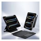 Dux Ducis DK iPad Pro 11 (2024 / 2025) kihajtható tok vezeték nélküli billentyűzettel, fekete