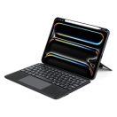 Dux Ducis DK iPad Pro 11 (2024 / 2025) kihajtható tok vezeték nélküli billentyűzettel, fekete