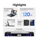 Dux Ducis DK iPad 4/5/6/iPad Pro 11 (2018/2020/2021/2022) kihajtható tok vezeték nélküli billentyűzettel, fekete