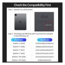 Dux Ducis DK iPad 4/5/6/iPad Pro 11 (2018/2020/2021/2022) kihajtható tok vezeték nélküli billentyűzettel, fekete