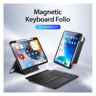   Dux Ducis DK iPad 4/5/6/iPad Pro 11 (2018/2020/2021/2022) kihajtható tok vezeték nélküli billentyűzettel, fekete