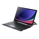 Dux Ducis DK Samsung Tab S10 Plus/S9 Plus/S9 FE Plus kihajtható tok vezeték nélküli billentyűzettel, háttérvilágítással, fekete