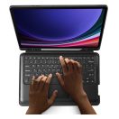 Dux Ducis DK Samsung Tab S10 Plus/S9 Plus/S9 FE Plus kihajtható tok vezeték nélküli billentyűzettel, fekete