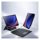 Dux Ducis DK Samsung Tab S10 Plus/S9 Plus/S9 FE Plus kihajtható tok vezeték nélküli billentyűzettel, fekete