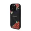 Guess PU Leather 4G Roses iPhone 16 Pro Max MagSafe műbőr tok, fekete-rózsa