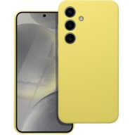 2mm Samsung Galaxy S25+ szilikon tok, világos sárga