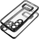 Glam Samsung Galaxy S25 Ultra szilikon tok kameravédő-lencsével, fekete