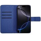 Gomma Samung Galaxy S25+ flip/oldalra nyíló tok kártyatartó résszel, kék