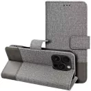 Gomma Samung Galaxy S25+ flip/oldalra nyíló tok kártyatartó résszel, szürke