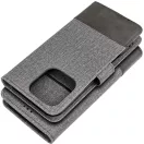 Gomma Samung Galaxy S25+ flip/oldalra nyíló tok kártyatartó résszel, szürke
