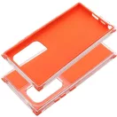 Matrix Samsung Galaxy S25+ hátlap tok kameravédő peremmel, narancs (matt)