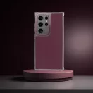 Matrix Samsung Galaxy S25 Ultra hátlap tok kameravédő peremmel, lila (matt)