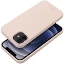 Roar Samsung Galaxy S25 prémium szilikon tok velúr béléssel, világos rózsaszín