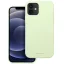 Roar Samsung Galaxy S25 prémium szilikon tok velúr béléssel, világoszöld