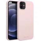 Roar Samsung Galaxy S25+ prémium szilikon tok velúr béléssel, világos rózsaszín