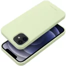 Roar Samsung Galaxy S25 Ultra prémium szilikon tok velúr béléssel, világoszöld