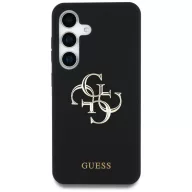   Guess Silicone Big 4G Logo Bottom Script Samsung Galaxy S25 hátlap tok, fekete