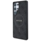 Guess Leather 4G Colored Ring Classic Logo MagSafe Samsung Galaxy S25 Ultra kemény hátlap tok, fekete