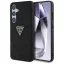Guess Hot Stamp 4G Pattern Triangle Metal Logo Samsung Galaxy S25 kemény hátlap tok, fekete