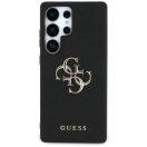 Guess Grained Big 4G Logo Small Classic Logo Samsung Galaxy S25 Ultra  kemény hátlap tok, fekete