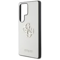   Guess Grained Big 4G Logo Small Classic Logo Samsung Galaxy S25 Ultra  kemény hátlap tok, bézs
