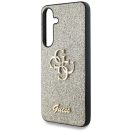 Guess Fixed Glitter Big 4G Metal Logo Samsung Galaxy S25+ kemény hátlap tok, arany