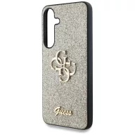   Guess Fixed Glitter Big 4G Metal Logo Samsung Galaxy S25+ kemény hátlap tok, arany