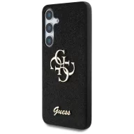   Guess Fixed Glitter Big 4G Metal Logo Samsung Galaxy S25+ kemény hátlap tok, fekete