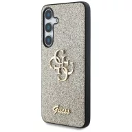   Guess Fixed Glitter Big 4G Metal Logo Samsung Galaxy S25 kemény hátlap tok, arany