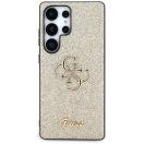 Guess Fixed Glitter Big 4G Metal Logo Samsung Galaxy S25 Ultra kemény hátlap tok, arany