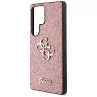   Guess Fixed Glitter Big 4G Metal Logo Samsung Galaxy S25 Ultra kemény hátlap tok, rózsaszín