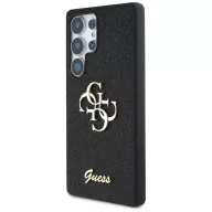   Guess Fixed Glitter Big 4G Metal Logo Samsung Galaxy S25 Ultra kemény hátlap tok, fekete