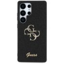 Guess Fixed Glitter Big 4G Metal Logo Samsung Galaxy S25 Ultra kemény hátlap tok, fekete