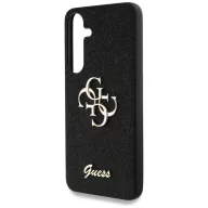   Guess Fixed Glitter Big 4G Metal Logo Samsung Galaxy S25 kemény hátlap tok, fekete