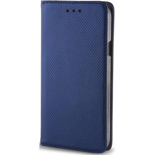 Samsung Galaxy S21 FE 5G SM-G990, Oldalra nyíló tok, stand, Smart Magnet, sötétkék