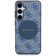   Guess 4G Round Patch Classic Logo Samsung Galaxy S25+ MagSafe kemény hátlap tok, kék