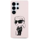 Karl Lagerfeld Silicone Graffiti Ikonik Printed Logo Samsung Galaxy S25 Ultra MagSafe tok, rózsaszín