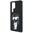 Karl Lagerfeld Silicone Graffiti Ikonik Printed Logo Samsung Galaxy S25 Ultra MagSafe tok, fekete