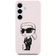   Karl Lagerfeld Silicone Graffiti Ikonik Printed Logo Samsung Galaxy S25 MagSafe tok, rózsaszín