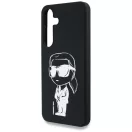 Karl Lagerfeld Silicone Graffiti Ikonik Printed Logo Samsung Galaxy S25 MagSafe tok, fekete