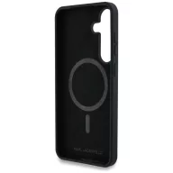   Karl Lagerfeld Silicone Graffiti Ikonik Printed Logo Samsung Galaxy S25 MagSafe tok, fekete