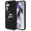 Karl Lagerfeld Silicone Double Heads And Circle Samsung Galaxy S25 MagSafe tok, fekete