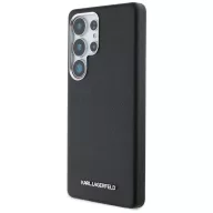   Karl Lagerfeld Saffiano Full Wrapped Elongated Metal Logo Samsung Galaxy S25 Ultra MagSafe tok, fekete